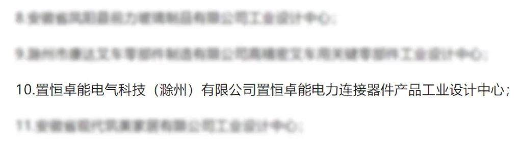 置恒18新利正网獲新榮譽—“滁州市級工業(ye) 設計中心”