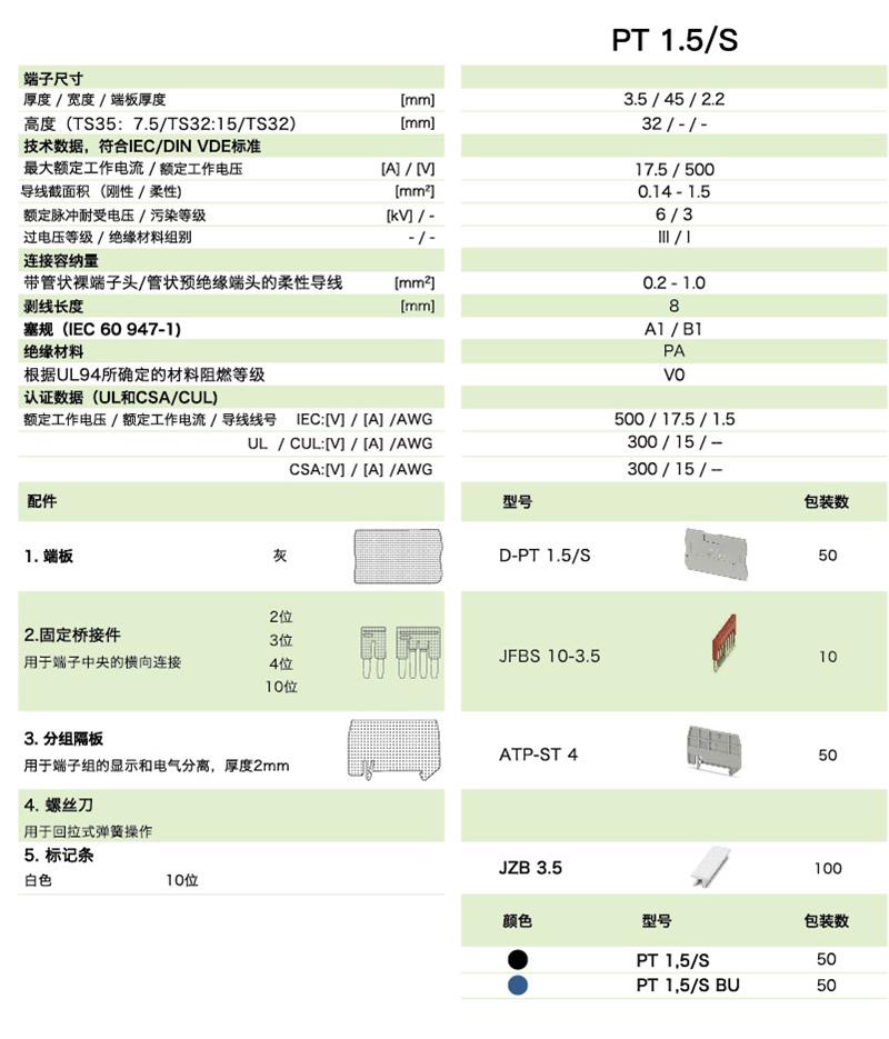 PT直插式係列PT 1.5/S