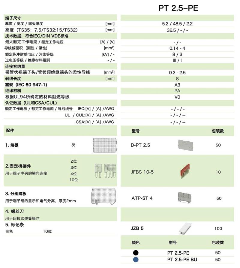 PT直插式係列PT 2.5-PE