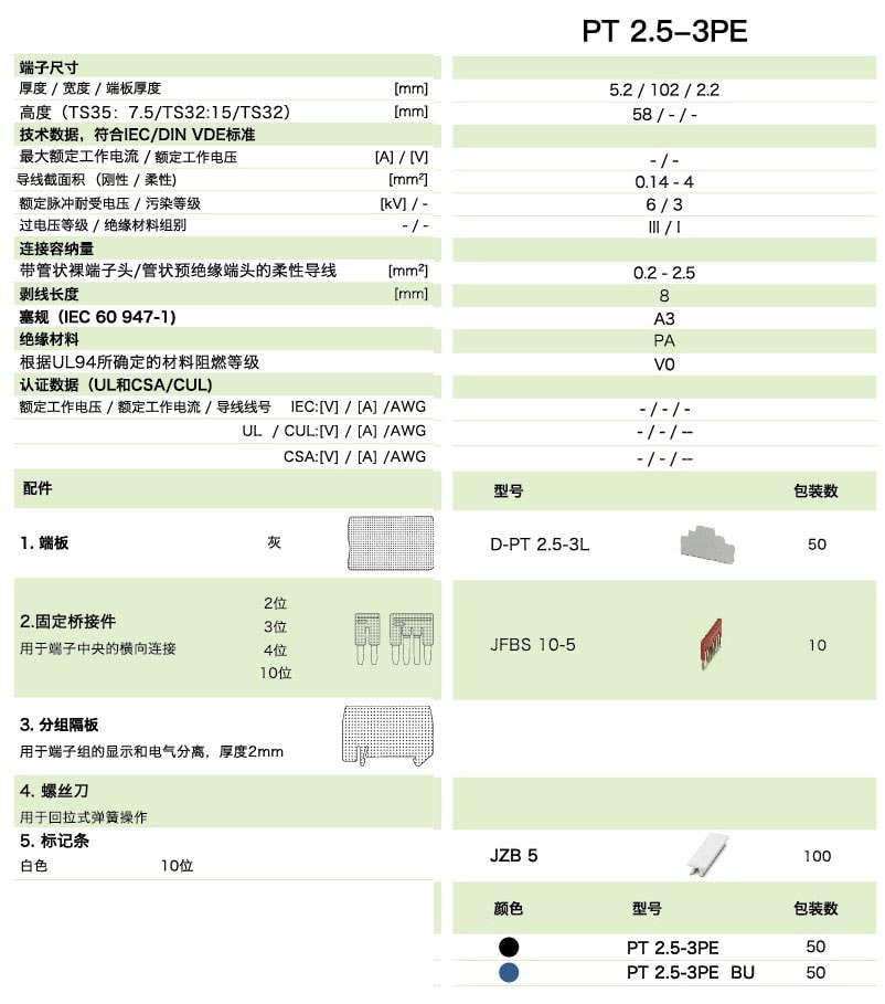 PT直插式係列PT 2.5-3PE