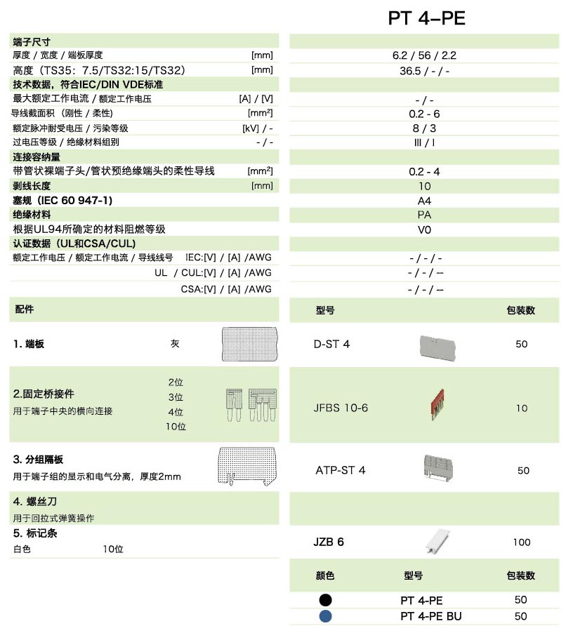 PT直插式係列PT 4-PE