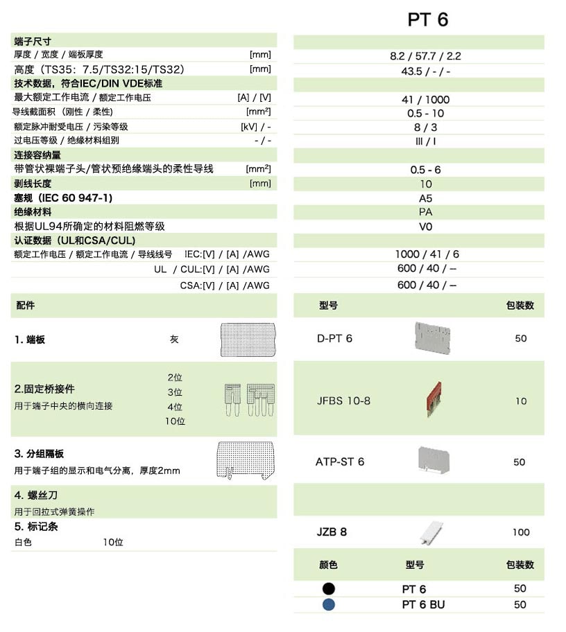 PT直插式係列PT 6