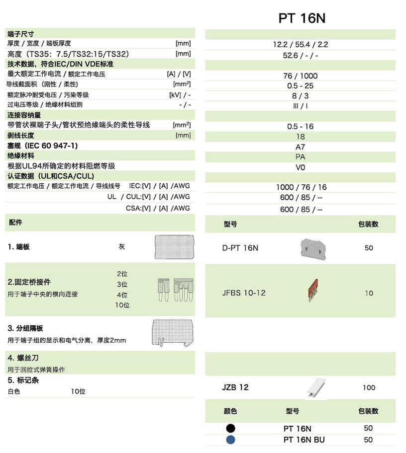 PT直插式係列PT 16N