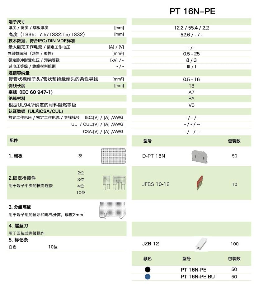 PT直插式係列PT 16N-PE